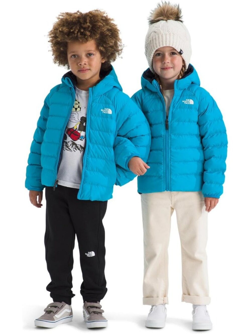 Reversible Insulated Hooded Jacket for Kids | 2-in-1 Winter Coat, Water